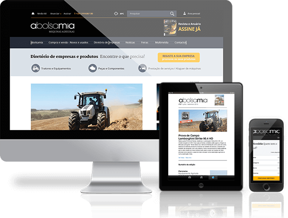 Abolsamia em todos os ecrãs